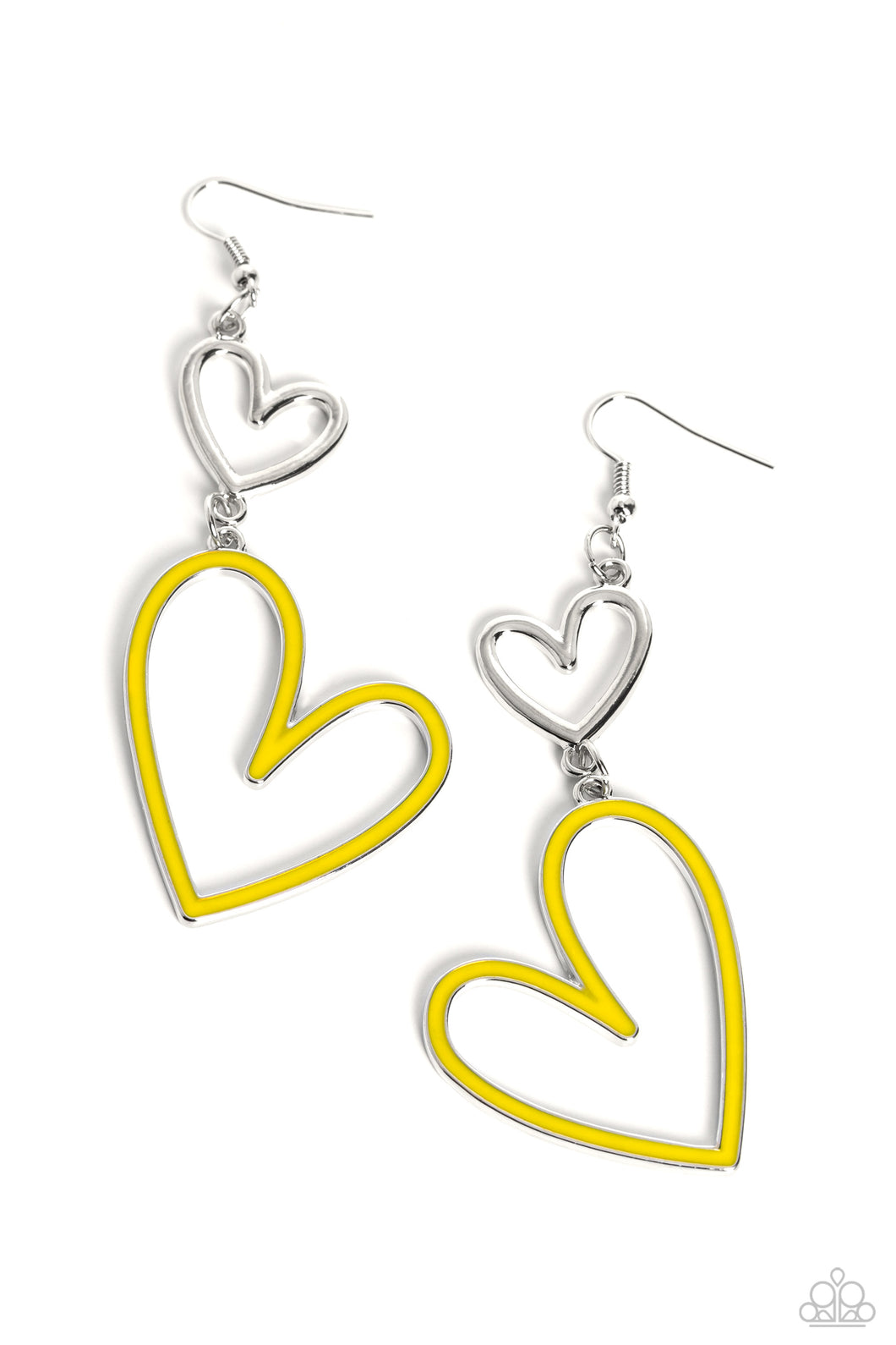 Paparazzi Pristine Pizzazz - Yellow Earring