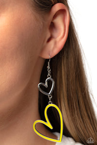 Paparazzi Pristine Pizzazz - Yellow Earring