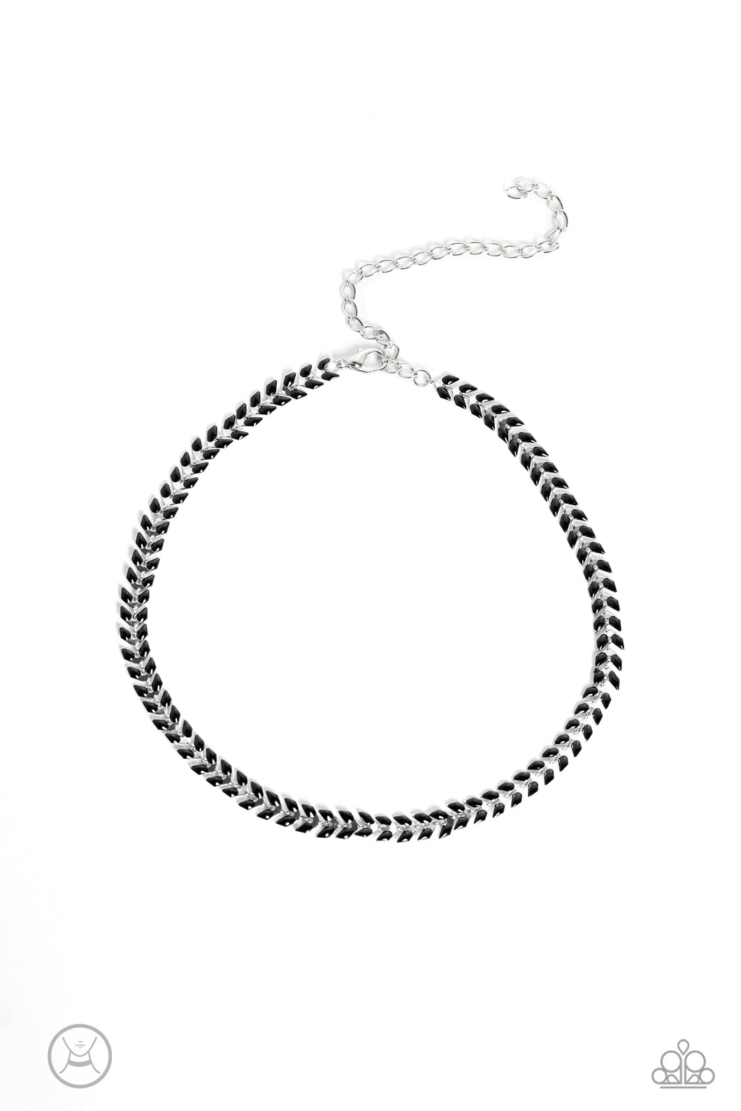 Paparazzi Grecian Grace - Black Choker Necklace