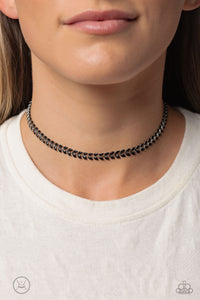 Paparazzi Grecian Grace - Black Choker Necklace