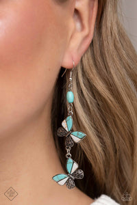 Paparazzi Spirited Soar - Blue Earring