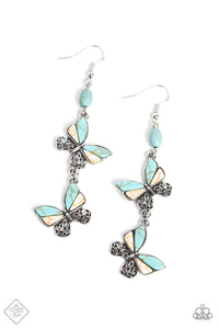 Paparazzi Spirited Soar - Blue Earring