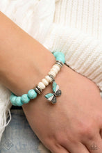 Load image into Gallery viewer, Paparazzi Bold Butterfly - Turquoise Bracelet
