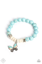 Load image into Gallery viewer, Paparazzi Bold Butterfly - Turquoise Bracelet
