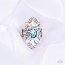 Load image into Gallery viewer, Paparazzi GLISTEN Here! - Blue Ring
