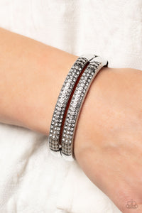 Paparazzi STACKED Up - Silver Bracelet