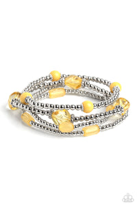 Paparazzi Geometric Guru - Yellow Bracelet