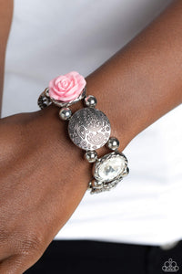 Paparazzi Optimistic Oasis - Pink Bracelet