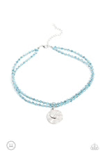 Load image into Gallery viewer, Paparazzi Compacted Cosmos - Blue Choker Necklace
