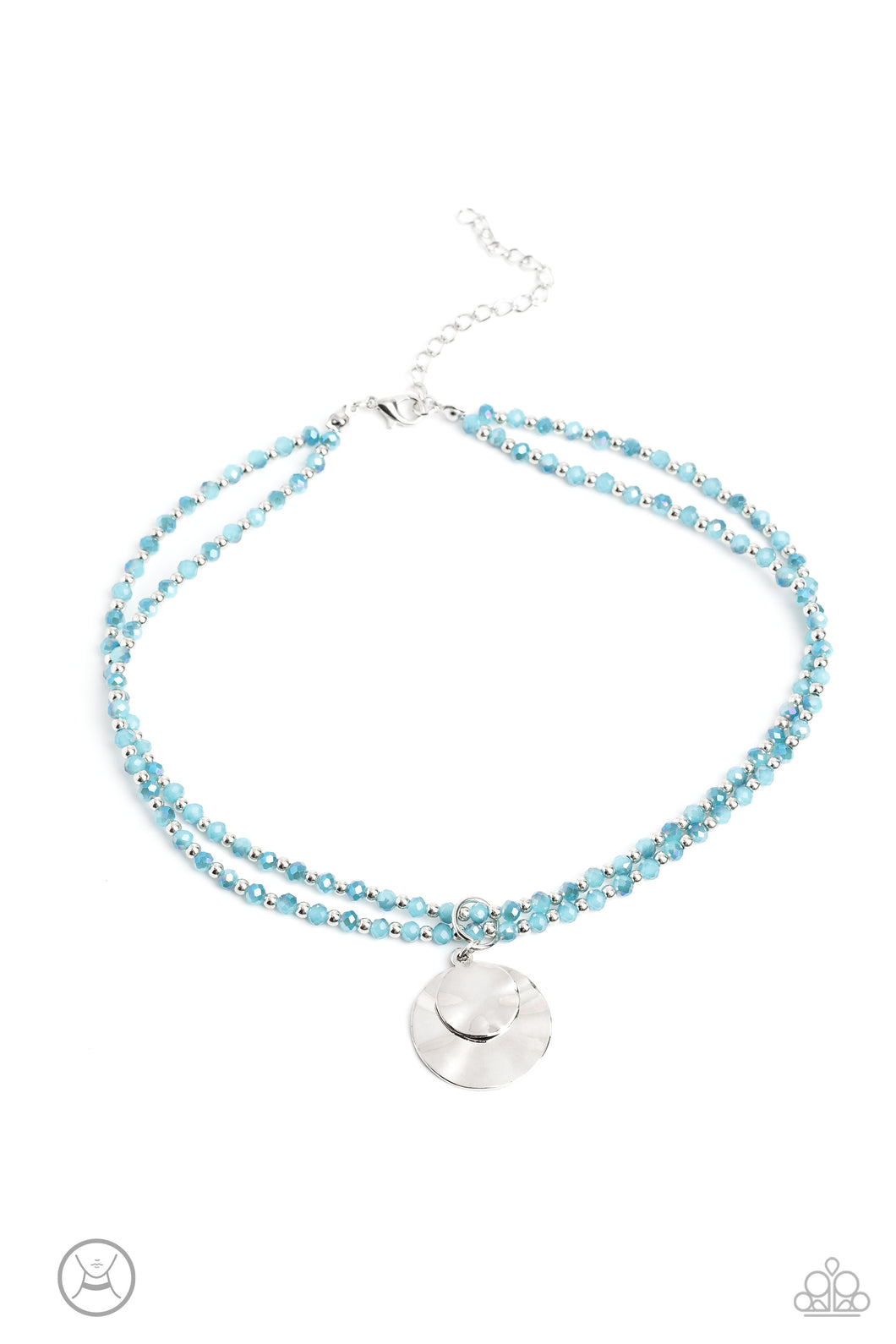 Paparazzi Compacted Cosmos - Blue Choker Necklace