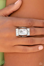 Load image into Gallery viewer, Paparazzi Right As CHAIN - White Rhinestone Ring
