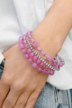 Load image into Gallery viewer, Paparazzi GARDEN the Interruption - Purple Bracelet
