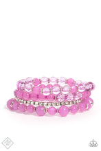 Load image into Gallery viewer, Paparazzi GARDEN the Interruption - Purple Bracelet
