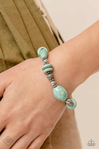 Paparazzi Changing Cleopatra -Turquoise Bracelet