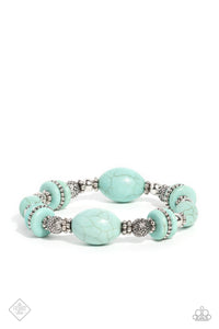 Paparazzi Changing Cleopatra -Turquoise Bracelet