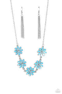 Paparazzi Flora Fantasy - Blue Necklace