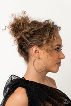 Load image into Gallery viewer, Paparazzi Theater HOOP - Silver Hoop Earring
