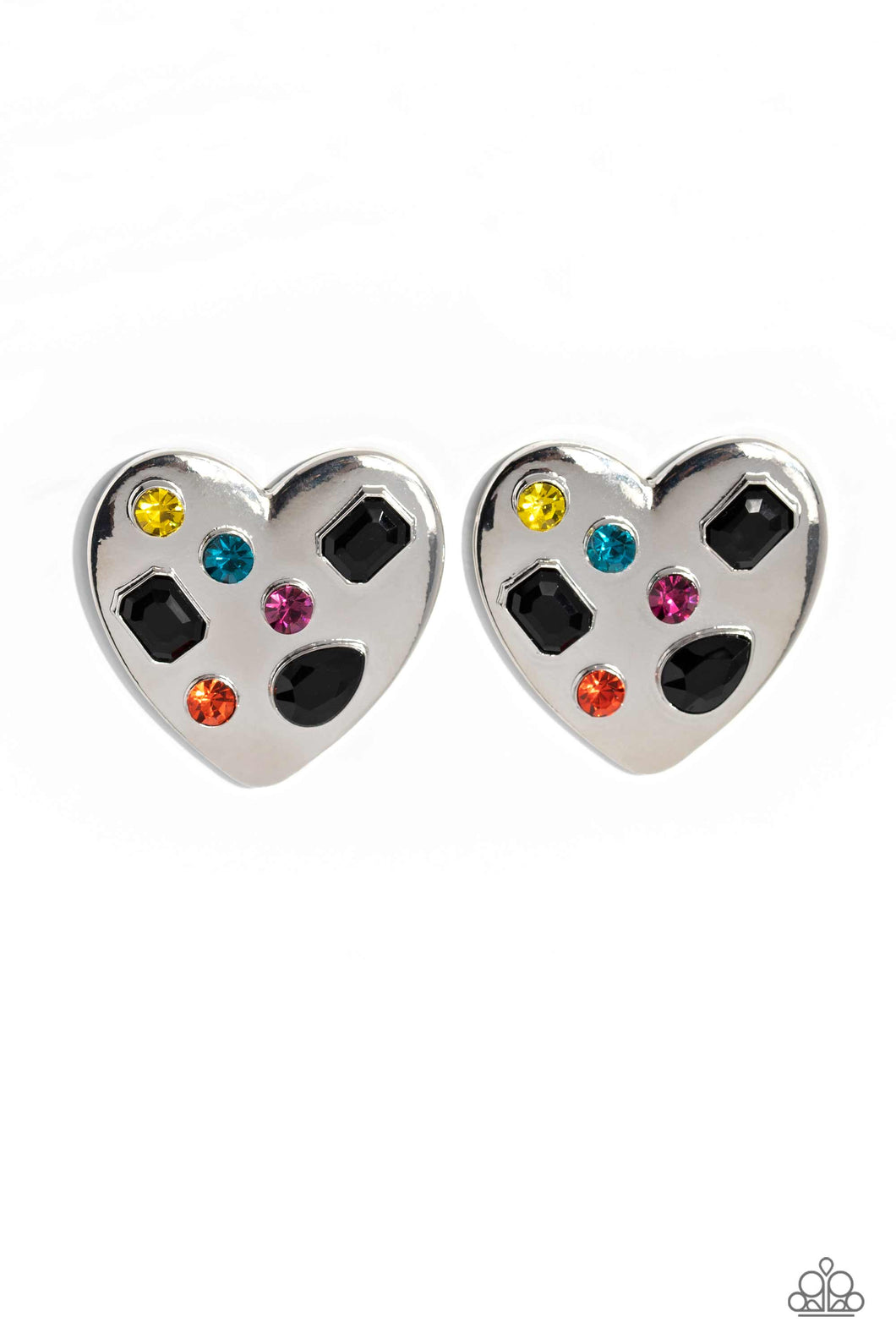 Paparazzi Relationship Ready - Black Post Earring