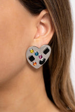 Load image into Gallery viewer, Paparazzi Relationship Ready - Black Post Earring

