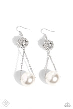 Load image into Gallery viewer, Paparazzi Ballerina Balance - White Pearl Earring
