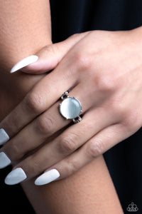 Paparazzi Upper Class Uniform - White Moonstone Ring