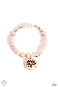 Paparazzi Leisurely Lotus - Rose Gold Bracelet