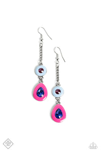 Paparazzi Colorblock Canvas - Multi Earring