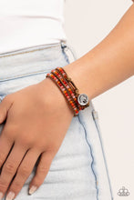 Load image into Gallery viewer, Paparazzi PAW-sitive Thinking - Orange Bracelet
