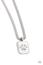 Load image into Gallery viewer, Paparazzi PAW to the Line - White Paw Necklace
