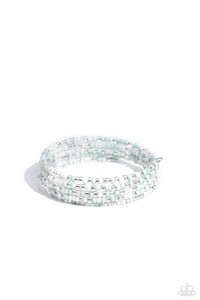 Paparazzi Coiled Candy - White Coil Bracelet