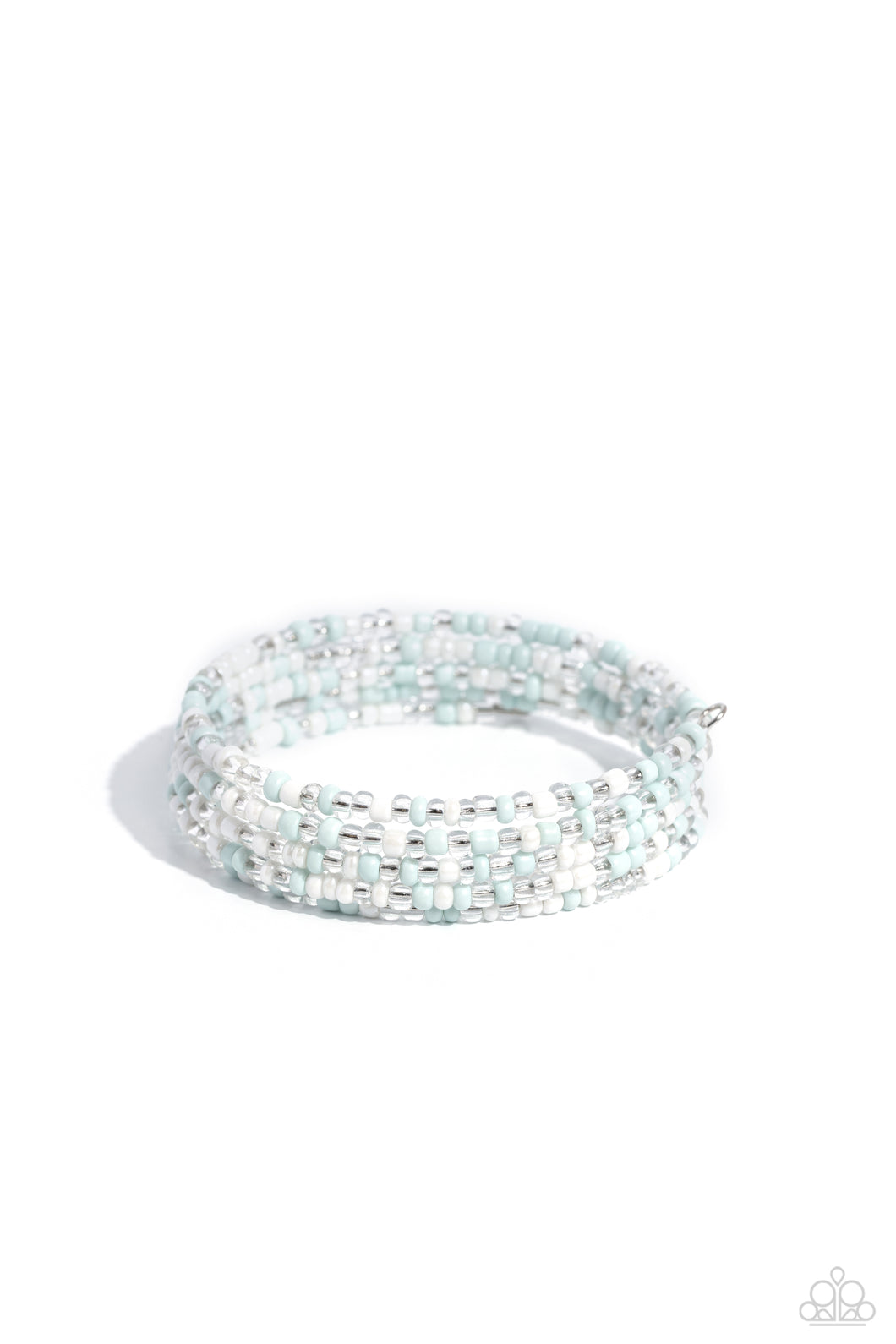 Paparazzi Coiled Candy - White Coil Bracelet