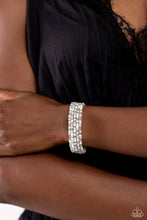 Load image into Gallery viewer, Paparazzi Coiled Candy - White Coil Bracelet
