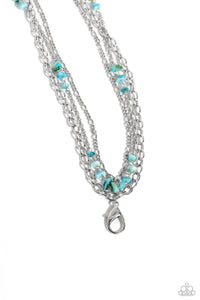 Paparazzi Seize the Stacks - Blue Necklace