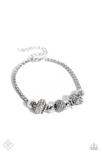 Paparazzi Draped Dedication - Silver Bracelet