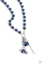 Load image into Gallery viewer, Paparazzi White Collar Welcome - Blue Pearl Necklace
