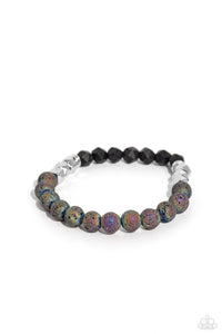 Paparazzi Defaced Deed - Multi Lava Stone Bracelet