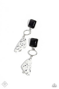 Paparazzi High-End Hallmark - Black Earring