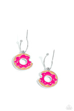 Load image into Gallery viewer, Paparazzi Donut Delivery - Pink Earring
