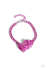 Load image into Gallery viewer, Paparazzi Lovestruck Lineup - Pink Bracelet
