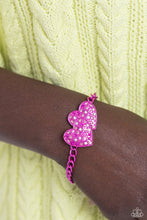 Load image into Gallery viewer, Paparazzi Lovestruck Lineup - Pink Bracelet
