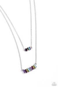 Paparazzi Easygoing Emeralds - Multi Necklace