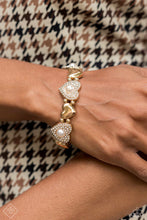 Load image into Gallery viewer, Paparazzi Heartfelt Heirloom - Gold Bracelet
