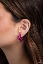 Load image into Gallery viewer, Paparazzi In A Galaxy STAR, STAR Away - Pink Earring
