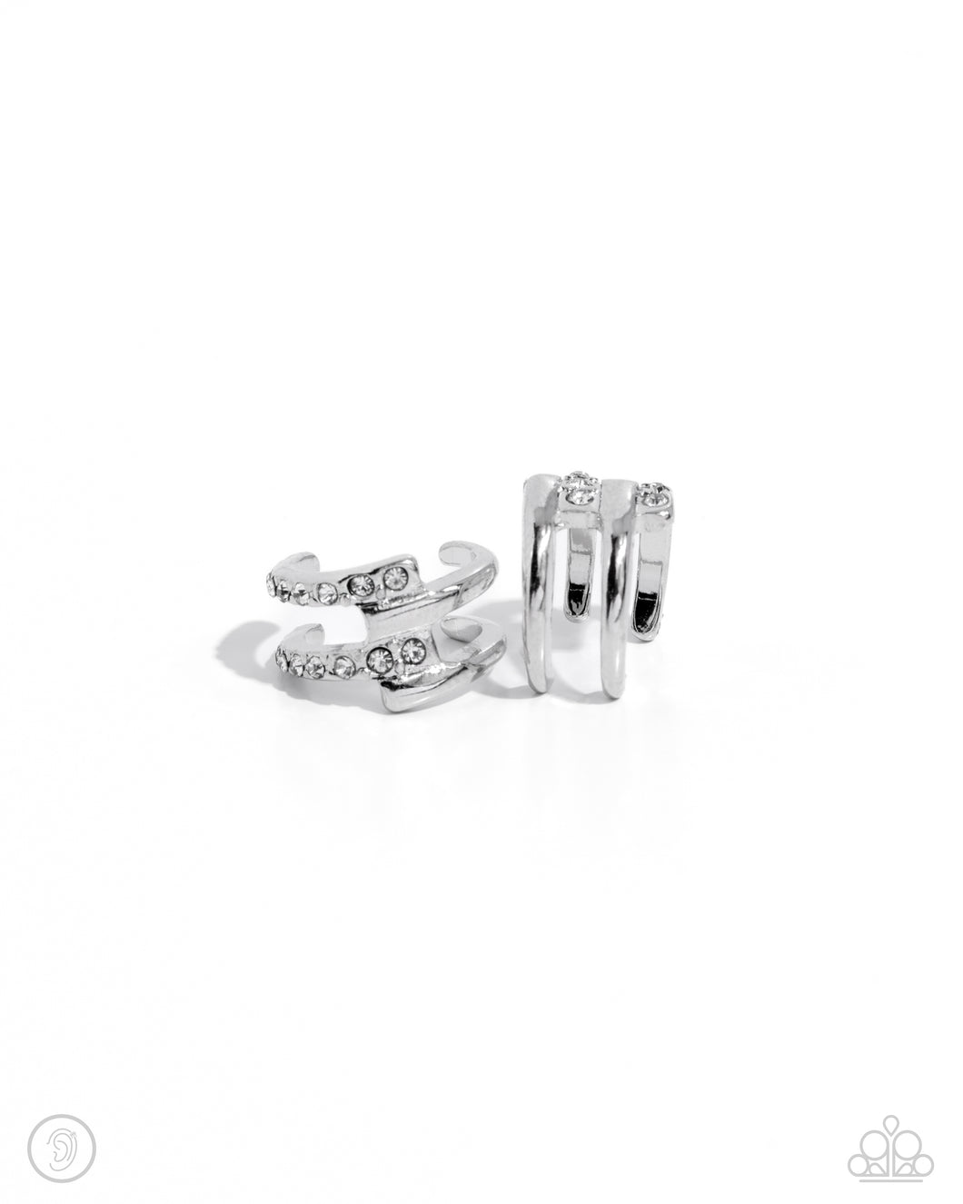 Paparazzi Glittery Glow Up- Cuff Earring