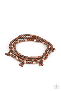 GRANDIOSE Slam - Copper Bracelet Paparazzi