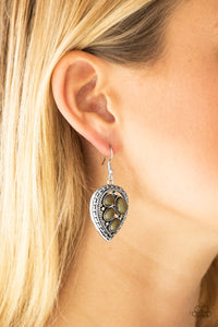 Wild Heart Wonder - Green Paparazzi Earrings