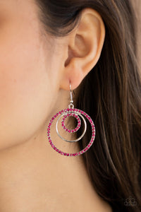 Bodaciously Bubbly - pink - Paparazzi earrings