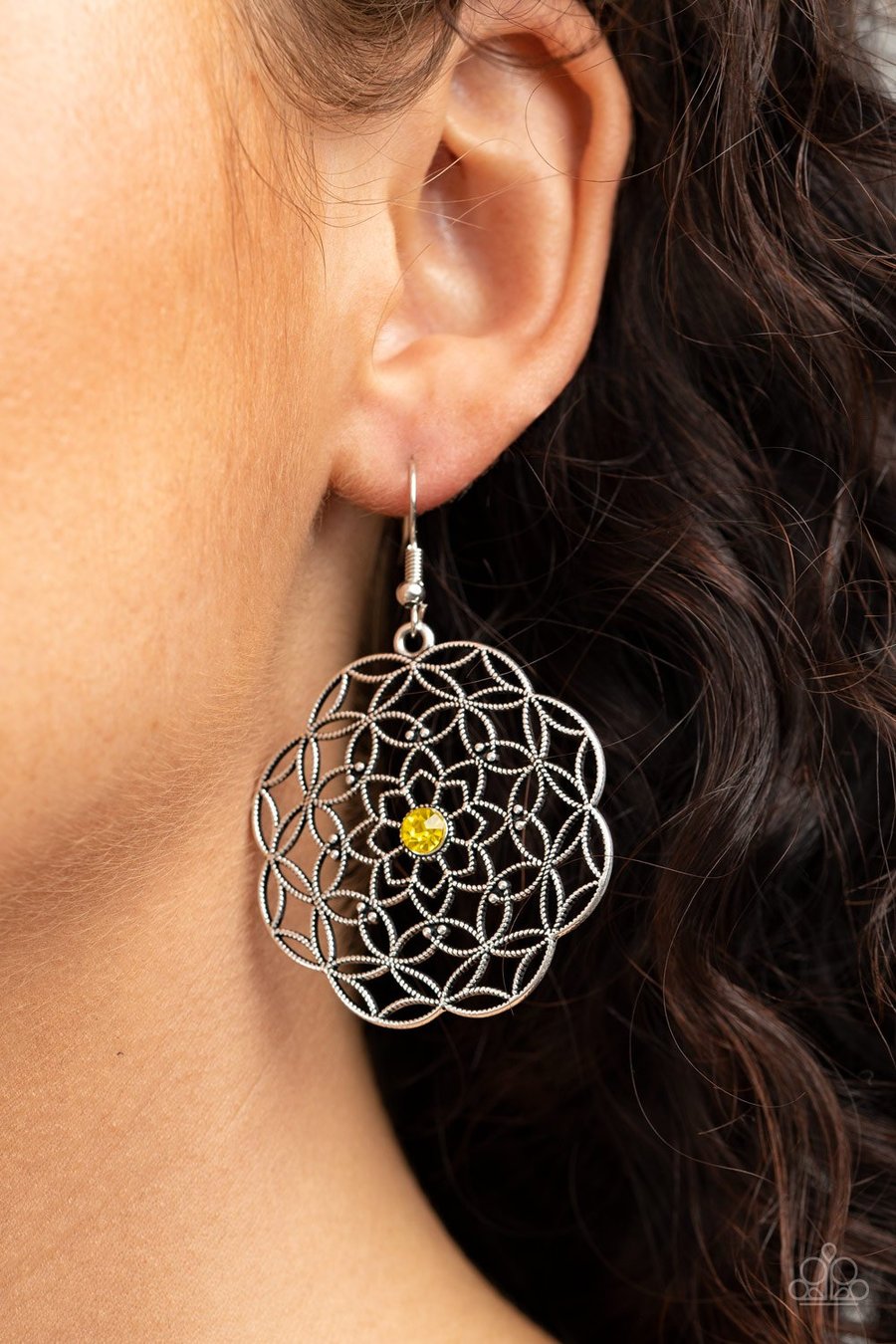 Botanical Bash - yellow - Paparazzi earrings