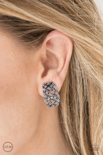 Load image into Gallery viewer, Braided Rivers Silver Clip On Earrings Paparazzi
