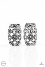 Load image into Gallery viewer, Braided Rivers Silver Clip On Earrings Paparazzi
